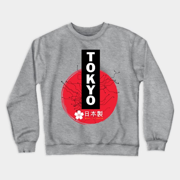 tokyo Crewneck Sweatshirt by j__e